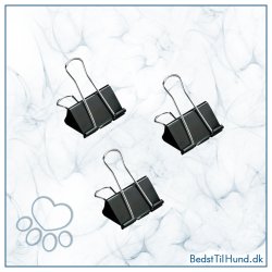 3 stk Sorte metal clips