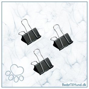 3 stk Sorte metal clips