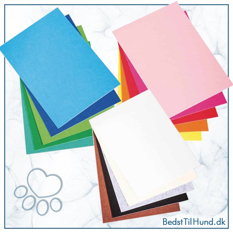  Filt m/kl�b, 5 farver