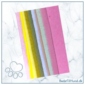 Filt, Pastelfarver, 10 ark