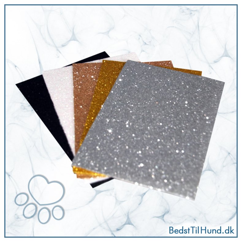 Filtmix med glitter (5 farver)
