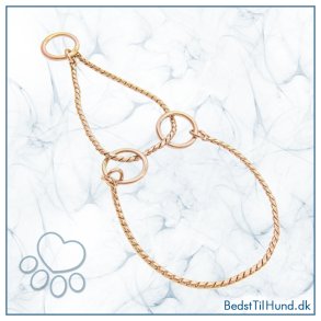 Halsb�nd, halvkv�l. Rosegold