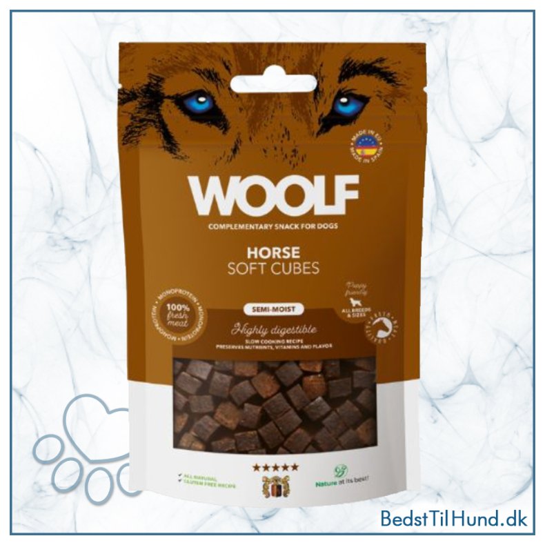 Woolf Soft Cubes Horse, 100g