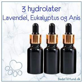 3 forskellige hydrolater (3x 10ml)