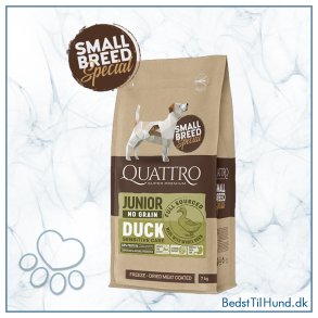 Quattro Super Premium No Grain Small Breed Junior, Duck 7kg