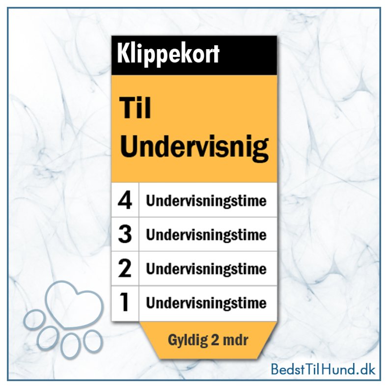 Klippekort til undervisning