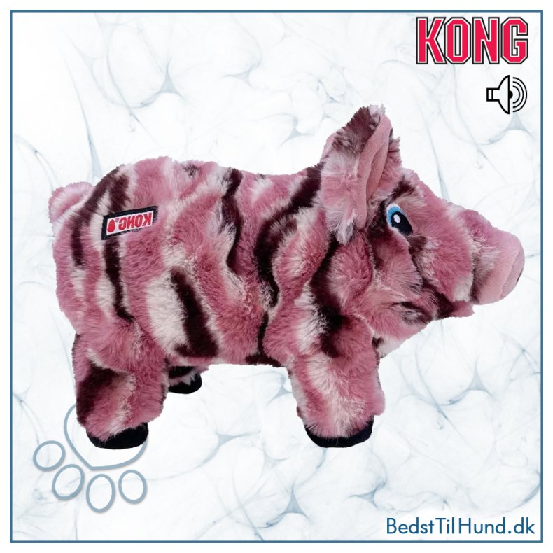KONG Low Stuff Stripes Pig