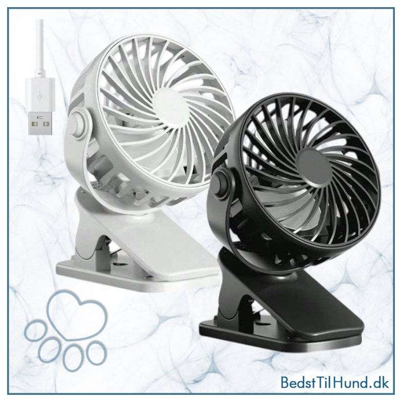 Lille ventilator med clips