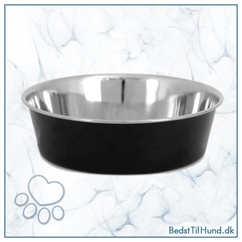 Madsk�l rustfri, sort, �13