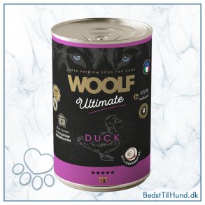 Woolf Ultimate V�dfoder, Duck with Coconut Oil, 400g