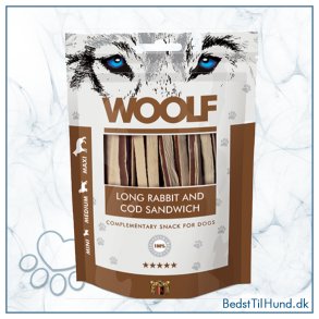 Woolf Long Rabbit and Cod Sandwich, 100g