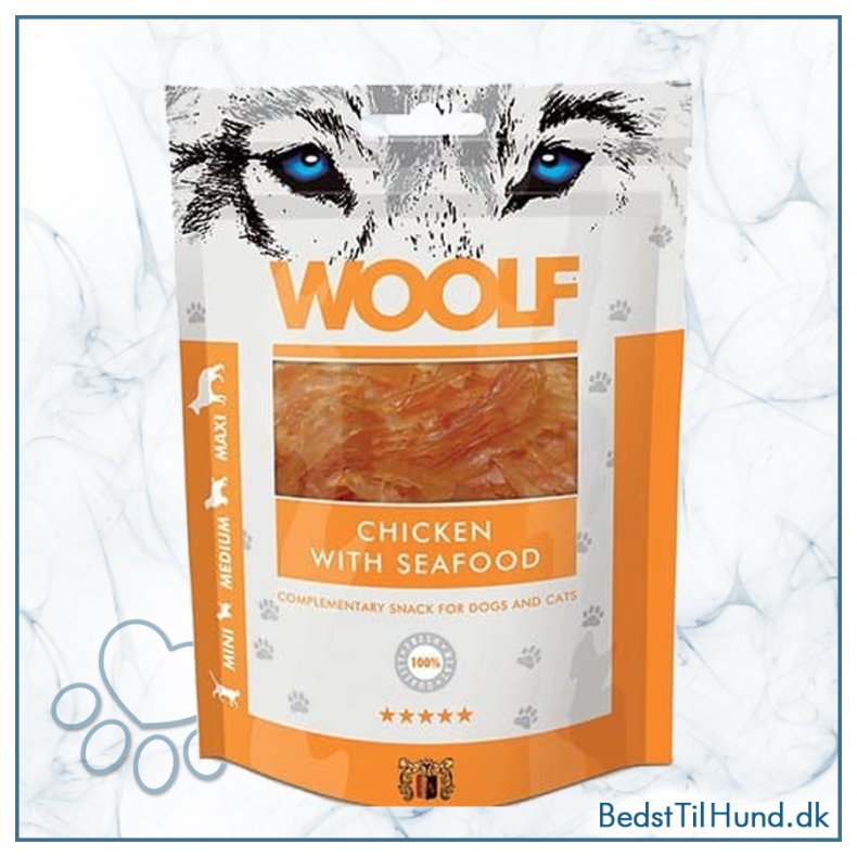 Woolf Chicken Seafood, 100g