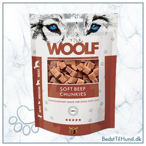 Woolf Soft Beef Chunkies, 100g